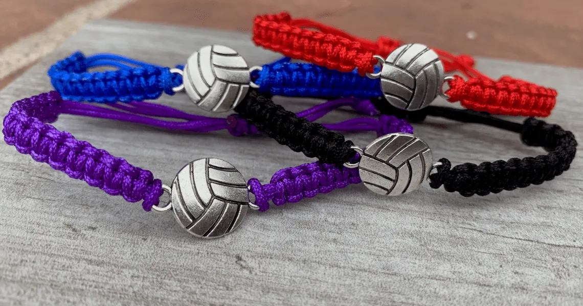 Volleyball Rope Bracelet - Pick Color