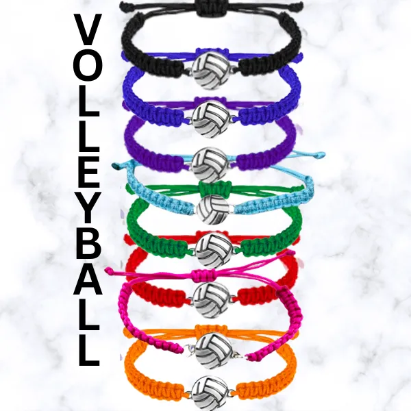 Volleyball Rope Bracelet - Pick Color