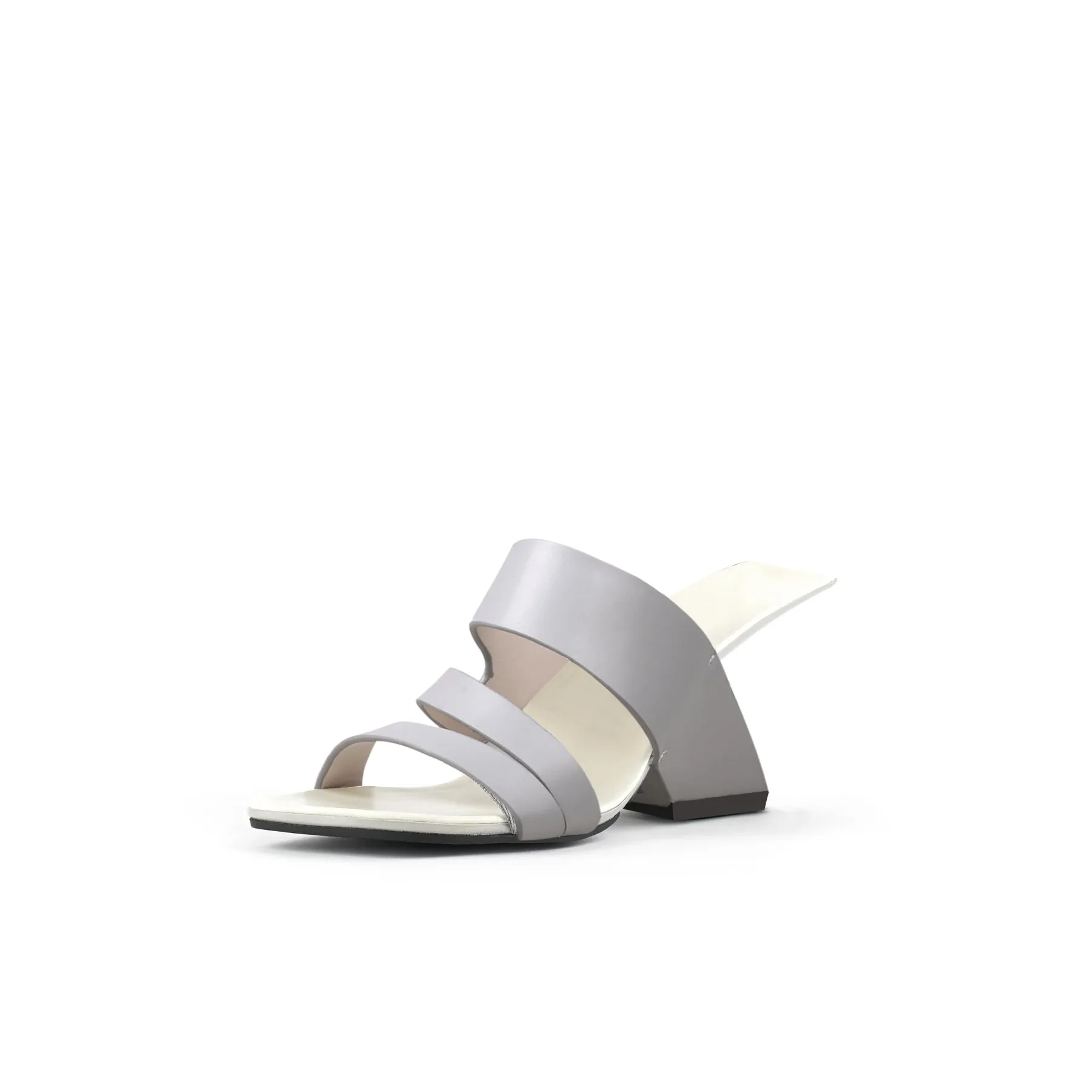 Wave Strap Heel-Less Mules