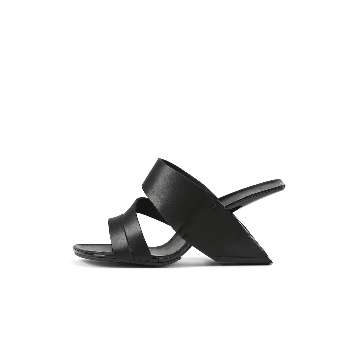 Wave Strap Heel-Less Mules