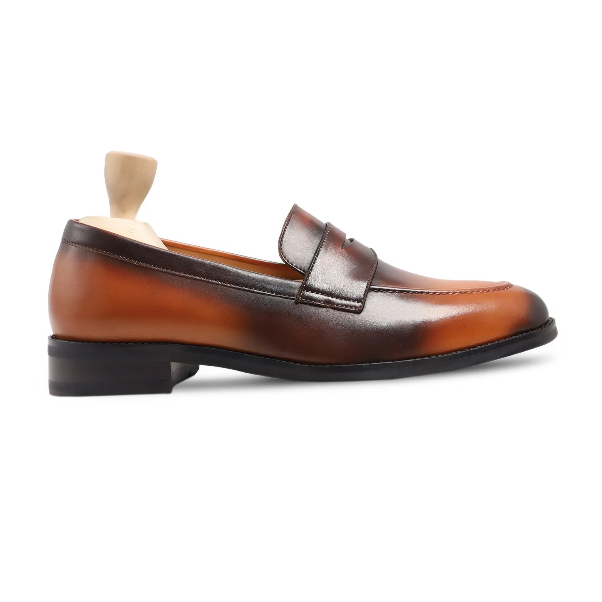 Wilmer - Men's Burnished Tan Calf Leather Loafer